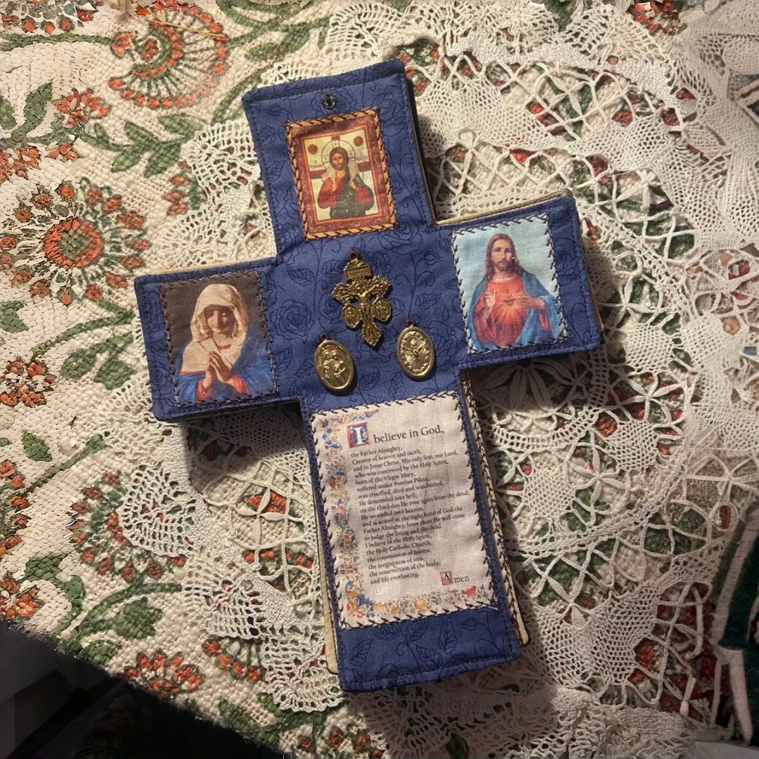 Handmade Catholic Pocket Altar for Daily Prayer